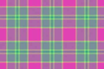 Texture check plaid. Fabric vector seamless. Background textile tartan pattern.