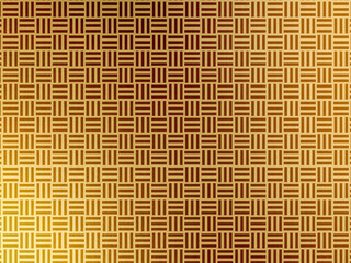 和柄　三崩し　ゴールド　イラスト　デザイン　背景　日本　波　パターン模様  Japan