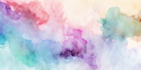 Fototapeta premium Abstract Watercolor Colorful Painting, Generative AI