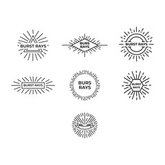 Retro star or sun burst vector illustrator