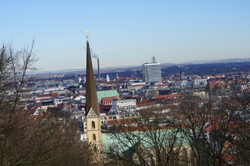 Naklejka premium Bielefeld von oben aus dr Luft