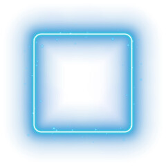 Blue Neon Square
