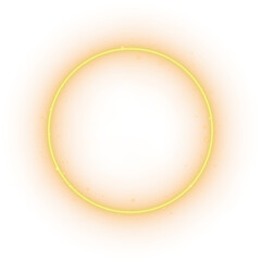 Golden Neon Circle
