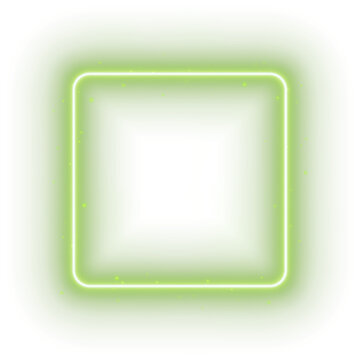 Green Neon Square