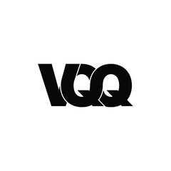 VQQ letter monogram logo design vector