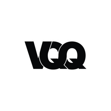VQQ letter monogram logo design vector