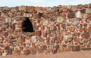 House Made Out of Petrified Wood at Petrified Forest National Park
