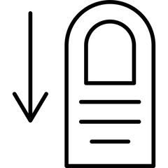 Tap Down Icon