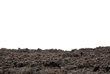 Black land for plant background.