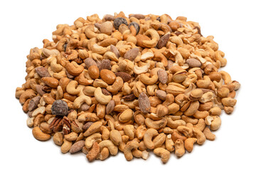 A group of almonds, pistachios, walnuts, macadamia, cashews.