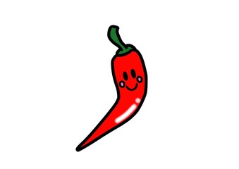 唐辛子のかわいいキャラクター