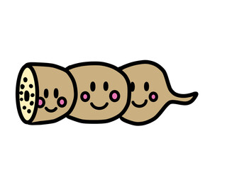 レンコンのかわいいキャラクター