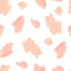 Watercolor Hand Drawn Brush Strokes Pastel Colorful Pattern Background