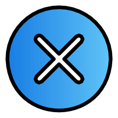 close gradient icon