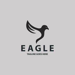 Eagle logo design template. Vector illustration