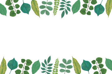 青葉のフレーム背景