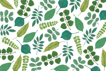 植物模様の背景素材