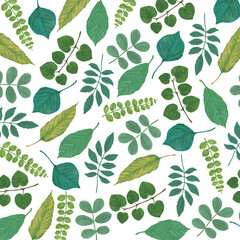 植物模様の背景素材