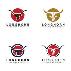 Long horn logo template vector illustration design