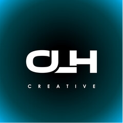 OLH Letter Initial Logo Design Template Vector Illustration