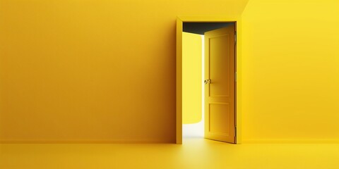 Open_yellow_door_on_yellow_banner