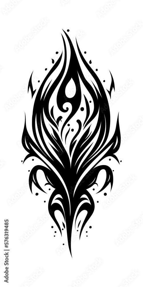 Poster tribal tattoo element