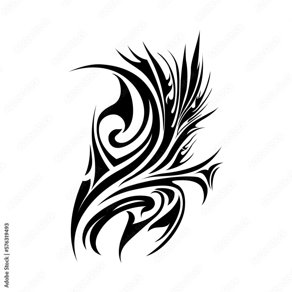 Wall mural Tribal Tattoo Element