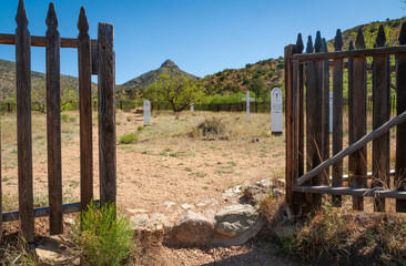 Open Gate at Fort Bowie National Historic Site - obrazy, fototapety, plakaty