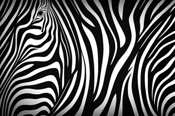In a zebra like seamless pattern. Patterns of animal skin. Generative AI
