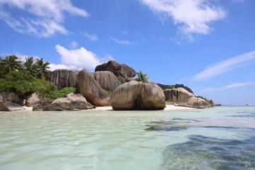 Cercles muraux Anse Source D'Agent, île de La Digue, Seychelles Anse source d'Argent Seychelles