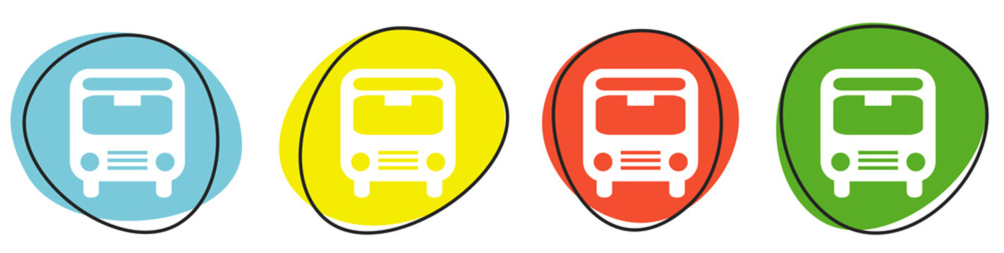 Banner mit 4 bunten Buttons: Bus, Fernbus oder Reisebus