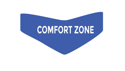 Comfort zone button web banner templates. Vector Illustration
