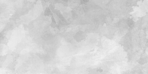 Abstract silver ink effect white watercolor painting background, Old grunge textures with white clouds and stains, old Texture of gray decorative plaster or concrete, White marble texture art design.	