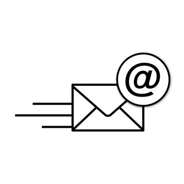 Outline email icon isolated on grey background. Open envelope pictogram.  Line mail symbol for website design, mobile application, ui. Vector  illustration. Eps10 6417311 Vector Art at Vecteezy