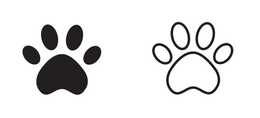 Paw Print icon. Vector