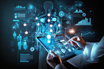 Medical imaging, x-ray, skeletal, technology scanning body, skeleton display, using digital computer, healthcare, hospital, diagnostic, doctor, nurse, technician, medical staff, disease, injury, 