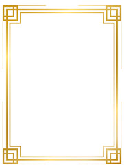 Decorative Art Deco frames collection png transparent background	