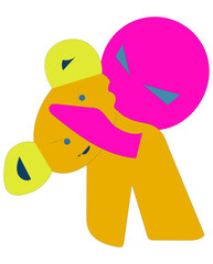 a cookie-eater at his favorite job.