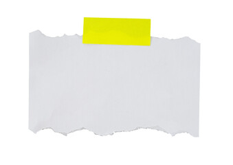 blank note paper with clip