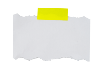 blank note paper with clip