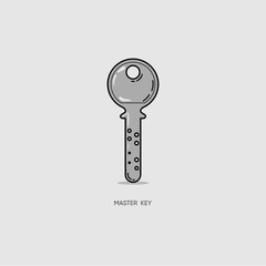 master key in simple graphic