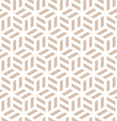 Vector seamless with modern pattern and 3d view