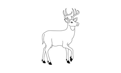 deer silhouette vector