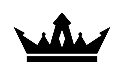 black crown icon logo