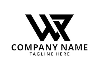Illustration WP Letter Initial Logo Design Template Vector 