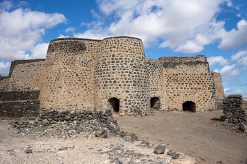 Ruin at the coast of Atlantic ocean, Hondura, Fuerteventura