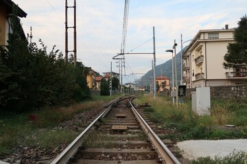 Fototapeta na wymiar Railtrack in Italy