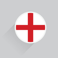 England national flag icon button, england flag 3d