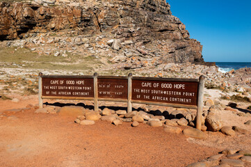 Cape of Good Hope sign, South Africa