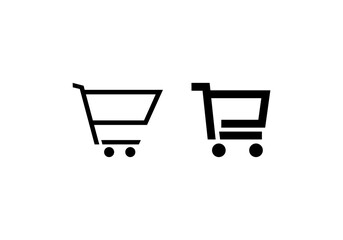 Shopping Cart Icon Vector. Trolley Logo Template Illustration Design. Vector EPS 10.
